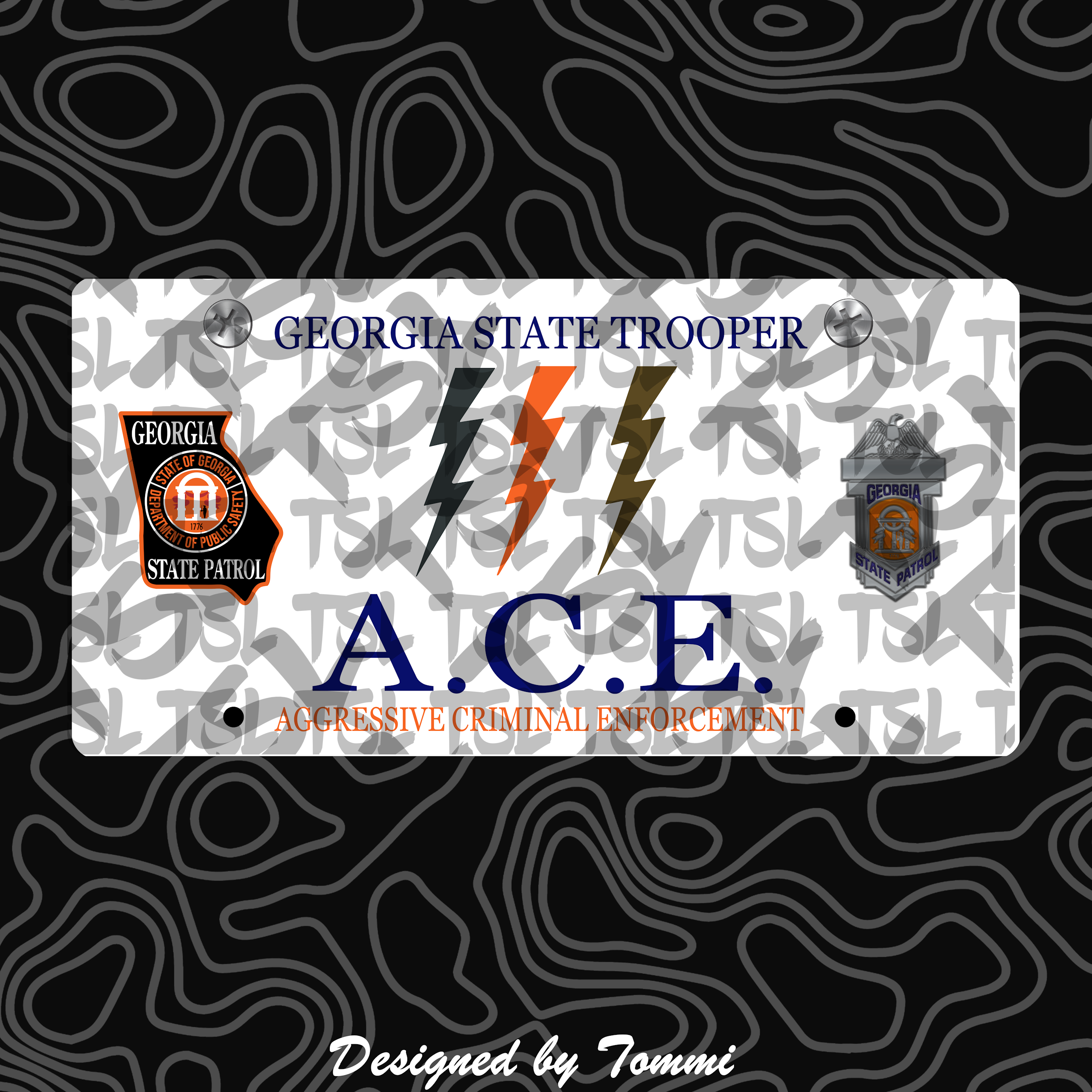 GSP - Old A.C.E. License Plate